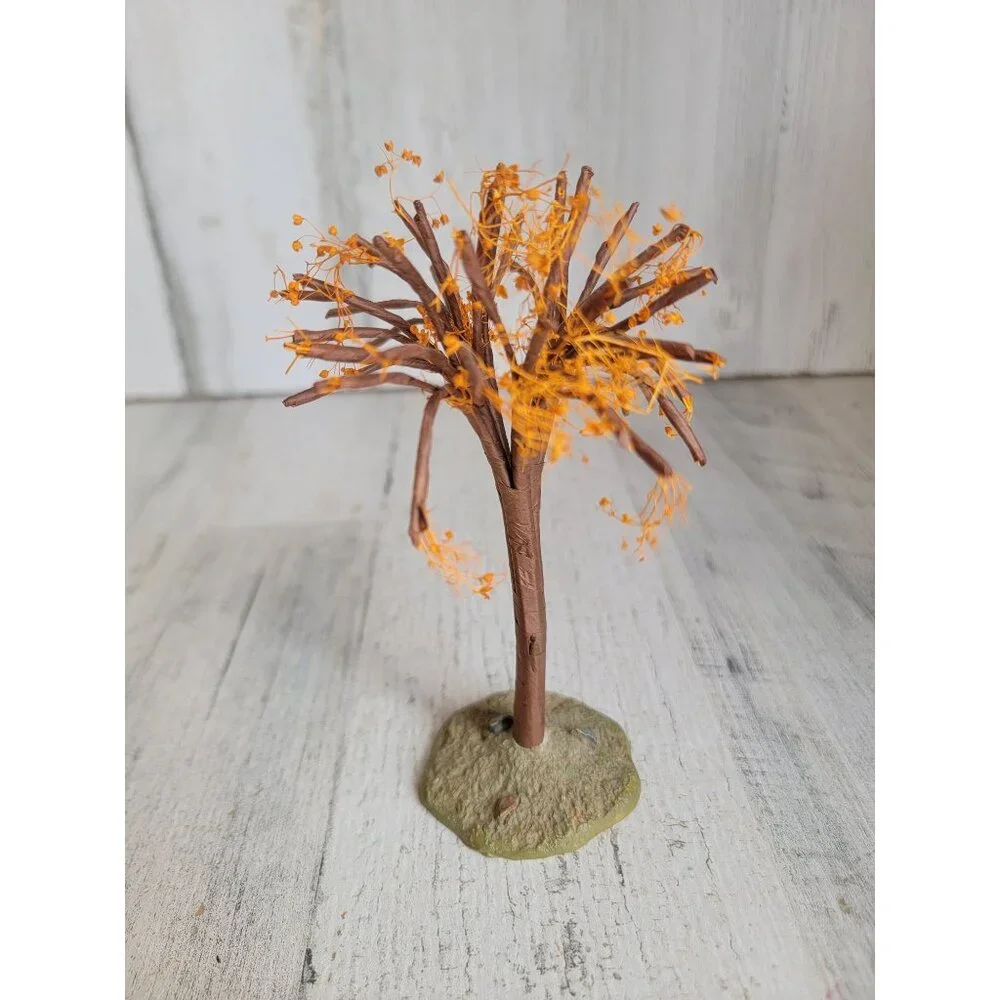 Fall bare branch orange leaf tree‎ Village accessory xmas